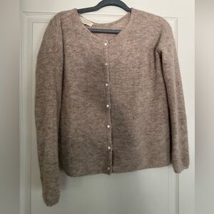 Sezane Gaspard Cardigan Light Beige